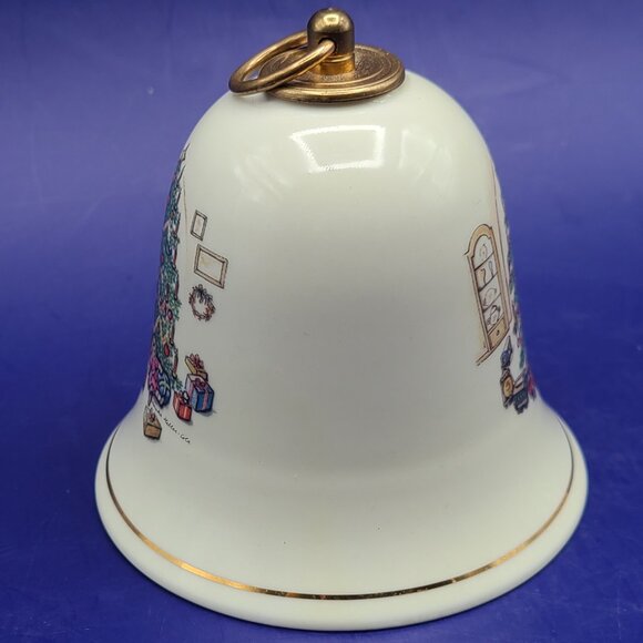 Vintage 1994 Konitz Porcelain Christmas Bell Music Box Stille Nacht Silent Night - Picture 3 of 7